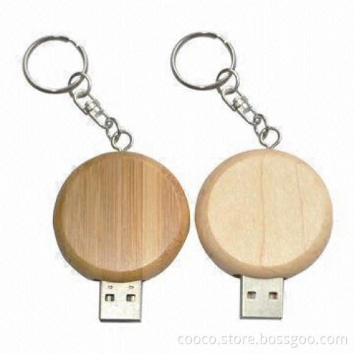 Wooden Shock-resistant USB Flash Drivers with Hot Plug-and-play Function of 10-year Data Retention